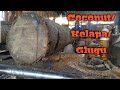 WOW...!!! Ternyata kayu GLUGU/KELAPA juga bisa. Penggrajian Bahan USUK/KASO~YAH Channel