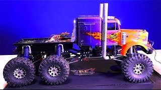 RC ADVENTURES - OiL SMOKE KiT installed - OPTiMUS  OVERKiLL 6x6x6 Semi Truck