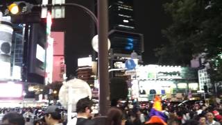 2016年10月29日22時ごろの渋谷スクランブル交差点（Shibuya scramble intersection）