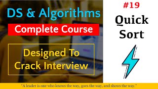 #19 Sorting Algorithms - Quick Sort | Data Structures Full Course 🔥🔥🔥 By Linkedin Sr Developer