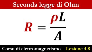 Seconda legge di Ohm