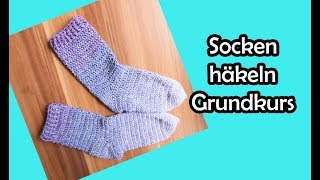 SOCKEN HÄKELN Grundkurs - Bobbel Häkelanleitung