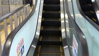 東横線 武蔵小杉駅ホームからの昇りエスカレーター 三菱製 Mitsubishi escalator Musashikosugi station japan