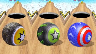 Going Balls vs Rollance Adventure Balls vs Action Balls - Gyrosphere Ball Speedrun Gameplay