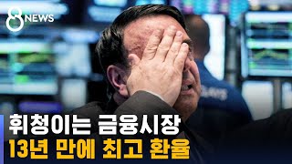 13년 만에 최고 환율…2년 가까이 올랐던 주가도 '반납' / SBS