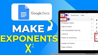 How To Make Exponents in Google Docs