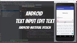 Android Material Design Tutorial 71 - Android TextInputEditText