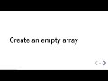 How to Create Empty Numpy array
