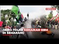 Demo Tolak Kenaikan BBM Diwarnai Aksi Bakar Ban