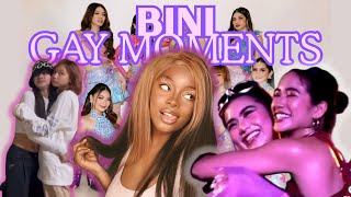 DID BINI JUST GO THERE? REACTING TO THEIR GAYEST MOMENTS! 👀🌈 | NICOLEBOOJIE