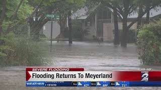 Flooding returns to Meyerland, community prepares for cleanup