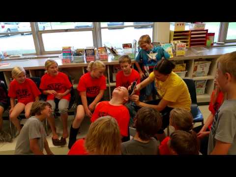 Trevor getting his head shaved by his teacher. Trevor getting his head shaved by his teacher.