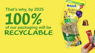 100% recyclable or reusable packaging by 2025