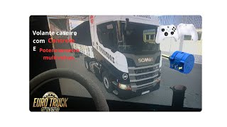 POV Ets2 ! Viajem simulada ,com volante caseiro de Xbox e potenciômetro multivoltas!!!