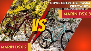 Czy różnice w sprzęcie mają wpływ na wagę roweru? Marin DSX 2 vs 3 2024 Gravel z prostą kierownicą