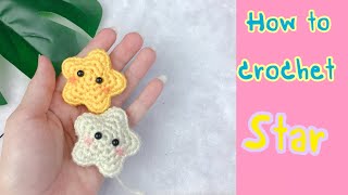 Crochet Amigurumi Star Keychain