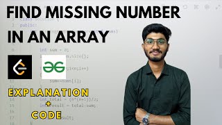 Program to find Missing Number in an Array in C/C++| DSA | GFG | Leetcode