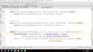 Android Tutorial - Custom Spinner Layout