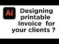 Designing printable  Invoice  for your clients 08 ?