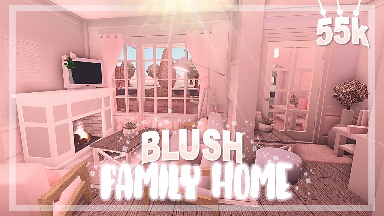 Aesthetic Blush Bloxburg House Layout