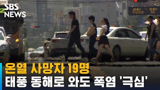 온열 사망자 19명…태풍 동해로 와도 폭염 '극심' / SBS