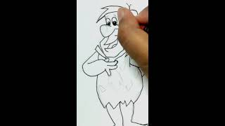 How to Draw Fred Flintstone 😱 Step by Step Sketch Tutorial 😲 Fred Flintstone Drawing for beginners 😍