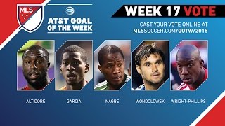Top 5 MLS Goals | AT&T Goal of the Week (Wk 17)