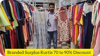 Bangalore Wholesale Branded Surplus Kurtis | Flat 70 to 90% Off | Courier Available