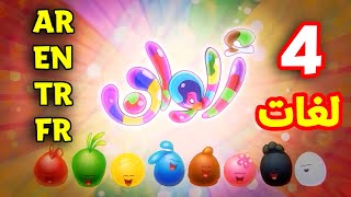 ألوان باللغات الأربع ( العربية - الإنجليزية - التركية - الفرنسية ) | طيور بيبي Toyo Baby
