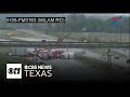 18-wheelers blown over in strong winds shut down major North Texas highways