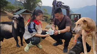 The Vietnamese girl has completed the process of expanding her farm with smart dogs - ha thi muon