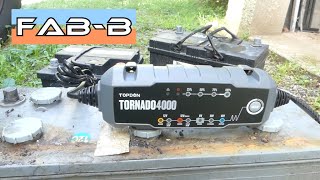 Test poussé du chargeur intelligent TOPDON TORNADO 4000