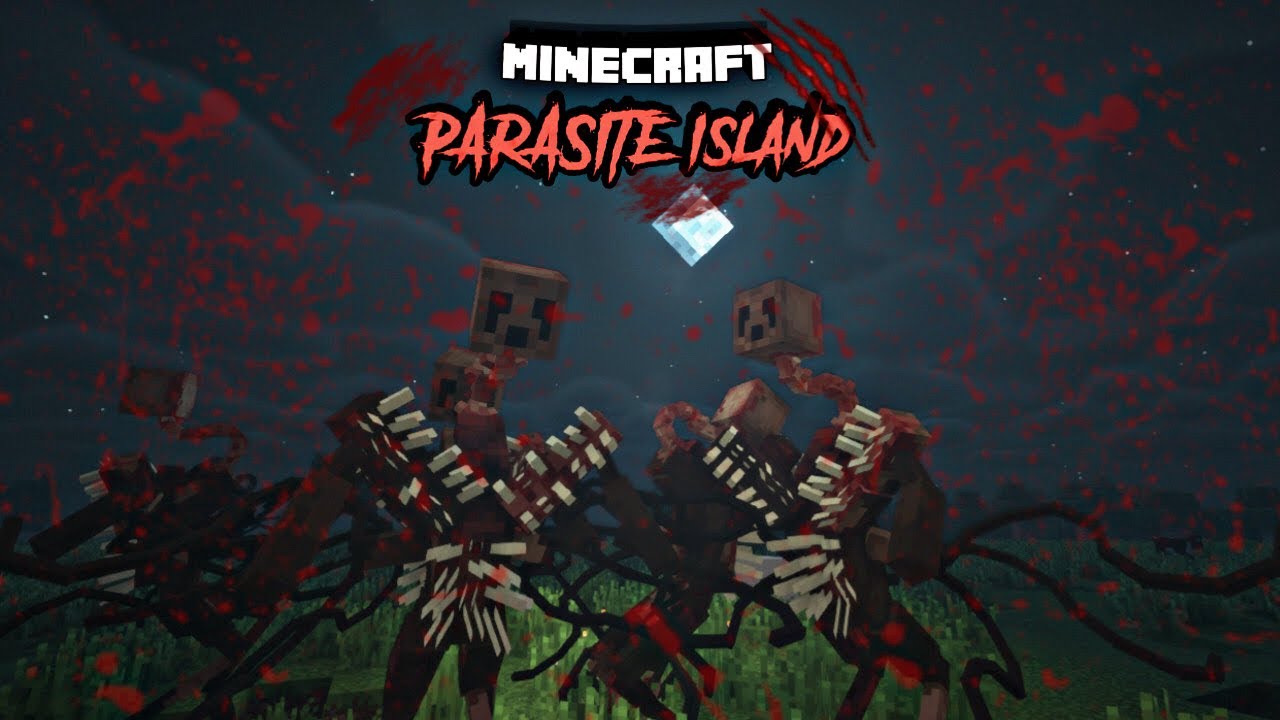 100 Hari Di Minecraft Parasite Island Youtube