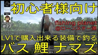 fishing planet #77 『初心者様必見！LV1のタックルでバス・鯉・ナマズは釣れるのか？@テキサスローンスター湖』【生放送 第422回 】#フィッシングプラネット#雑談#金策#攻略#解説