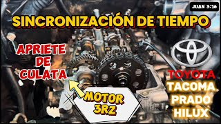 TIEMPO Y TORQUE DE CULATA DE LA TOYOTA PRADO 2.7 | MOTOR 3RZ