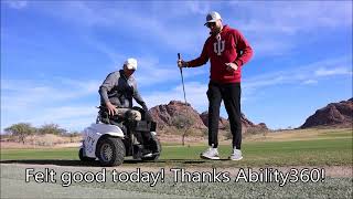 2nd Outing of Season with Nick's help. Golfing at Papago with Ability360 (T8-T9 SCI Complete injury)