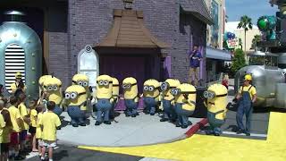 Grand Opening of Despicable Me Minion Mayhem with Miranda Cosgrove, Elsie Fisher, Gru and Minions