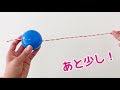 how to♡100均手作りおもちゃ！ひも通しの作り方