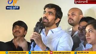 Ravi Teja Meets Physically Handicapped Students At Theatre During watching film | Hyderabad