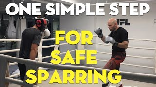 One simple tip for LIGHT contact full speed sparring