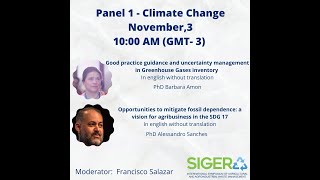 Open Session and PANEL 1  Climate change