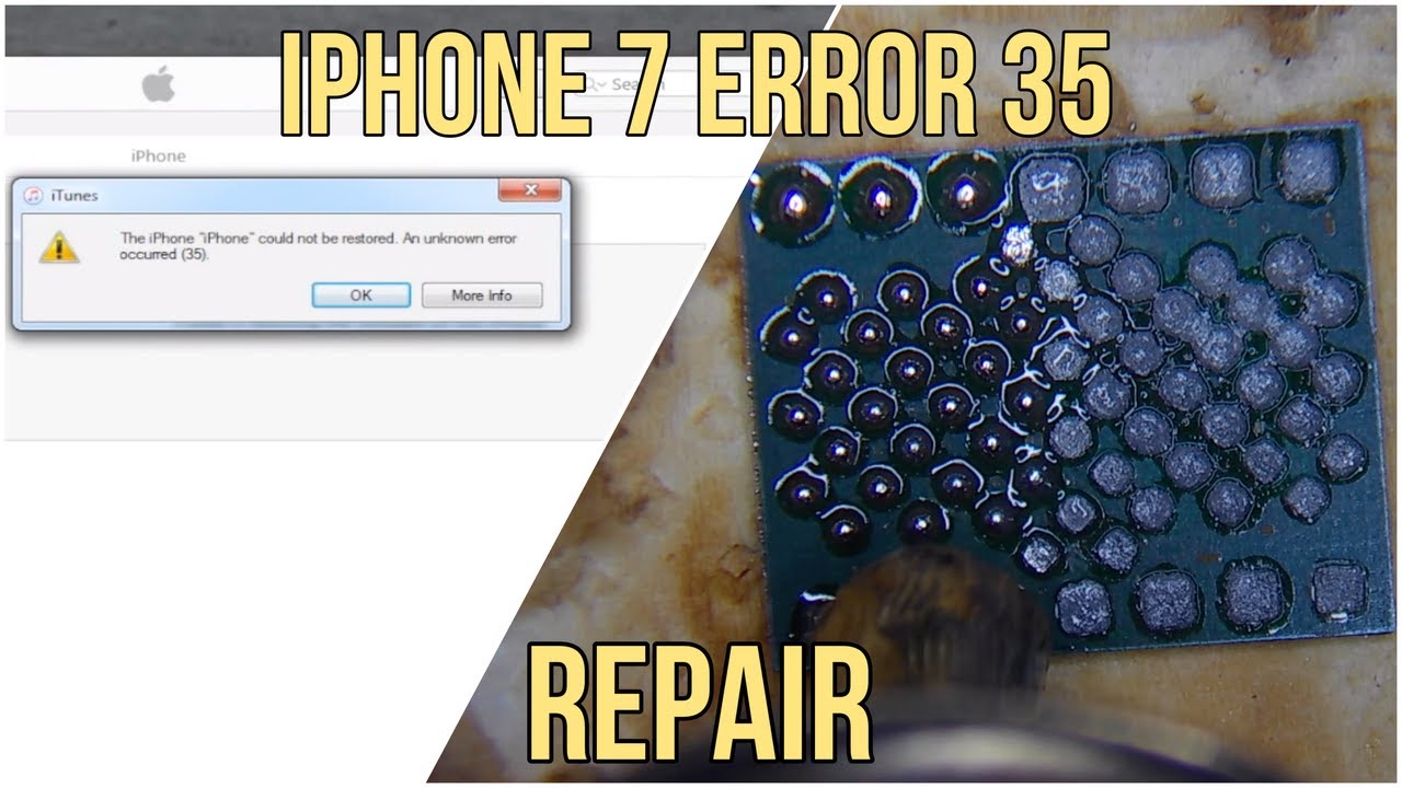 IPhone Error 35 (Hardware Repair) - YouTube