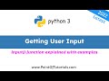 How to take User Input in Python | Python Get User Input to make Interactive Program