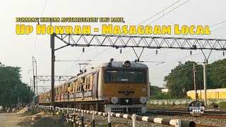 UP Howrah - Masagram Local speedily accelerating towards Belur Rly Stn.. RV - #135