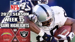 Las Vegas Raiders vs Los Angeles Chargers Full Game (12/14/23) WEEK 15 | NFL Highlights 202