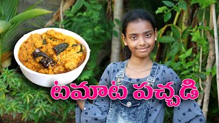 మాఊరి టమాటా పచ్చడి 01 # Maa Uri Tomato Chutney Recipe By Mana Palle  Vantalu