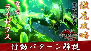 【MHR:SB】電竜 ライゼクス 攻略【行動パターン解説】【モンスターハンターライズ：サンブレイク】