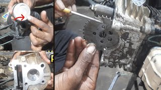 how to fitting Scooty Pep Plus block piston ! स्कूटी पेप प्लस ब्लॉक पिस्टन कैसे फिट करें  #tvs