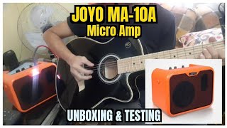 JOYO MA-10A Micro Amp: UNBOXING \u0026 TESTING