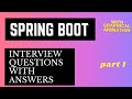 Spring Boot Interview Questions | Java Interview Buddy | With Graphical Animation | Part 1
